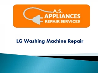 LG Washing Machine Repair - slide 1