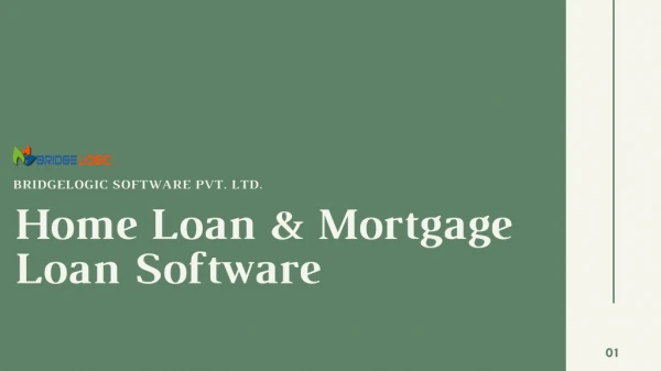 Get Home Loan & Mortgage Loan Software from BridgeLogic