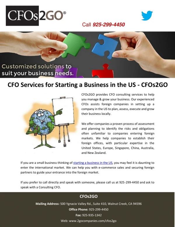 CFO Services for Starting a Business in the US - CFOs2GO
