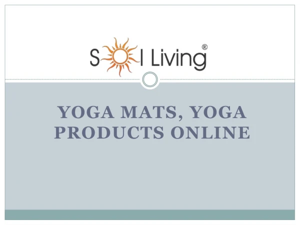 Sol Living - Outdoor yoga mats