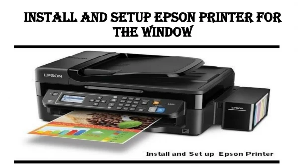 Install and Setup Epson Printer.