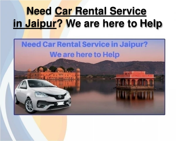 Need Car Rental Service in Jaipur? We are here to Help - Harivansh Tours