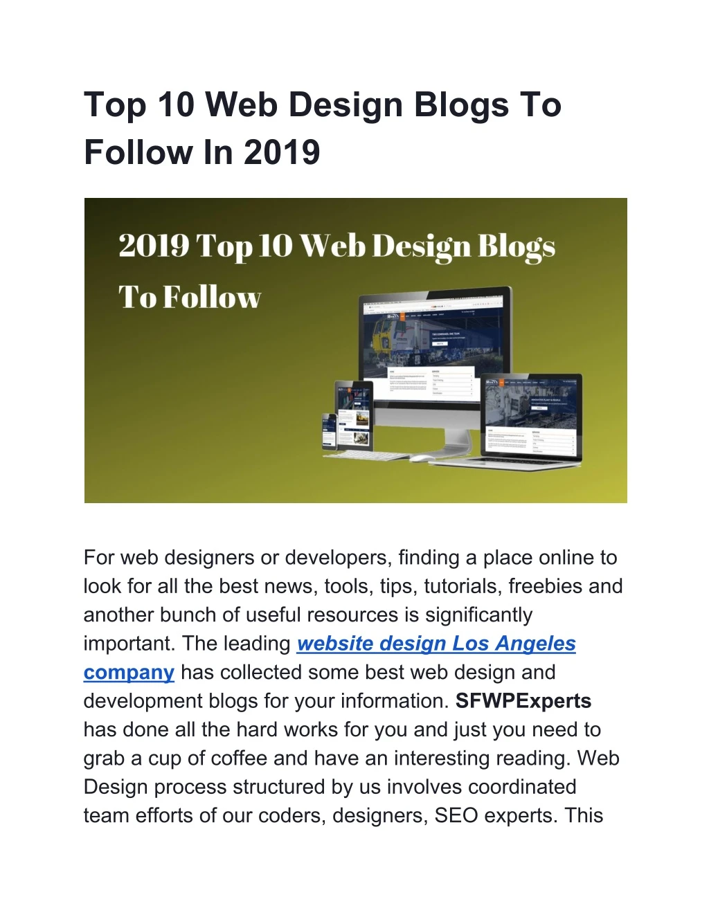 top 10 web design blogs to follow in 2019