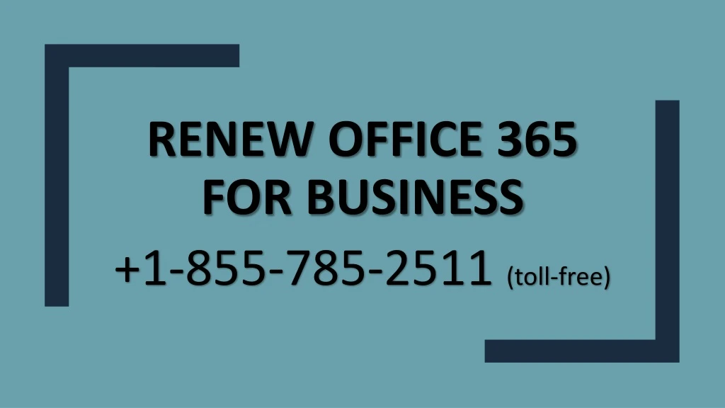 renew office 365 for business