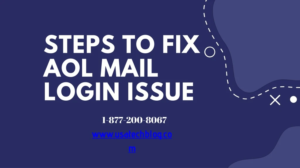 steps to fix aol mail login issue