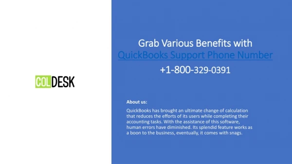 grab various benefits with quickbooks support phone number 1 800 329 0391