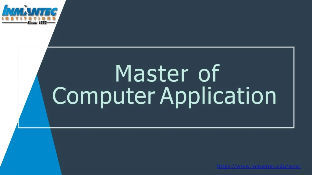 master of computer application