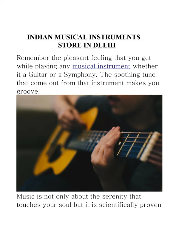 INDIAN MUSICAL INSTRUMENTS STORE IN DELHI