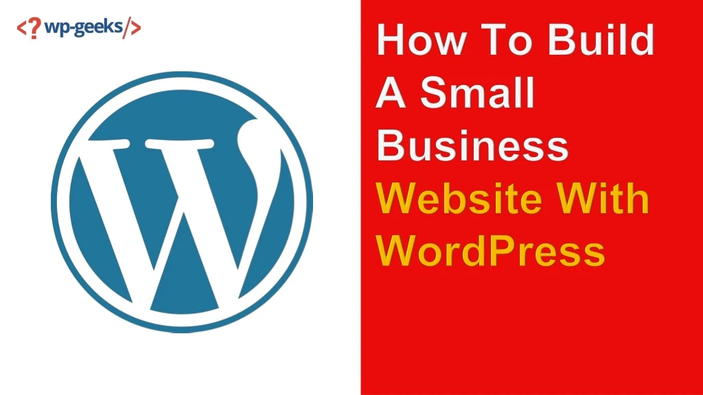 how to build a small business website with