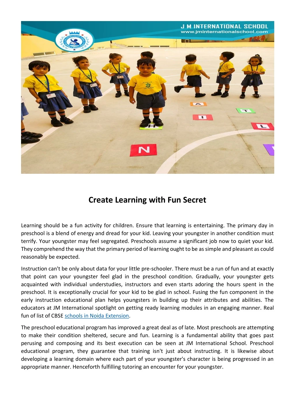 create learning with fun secret