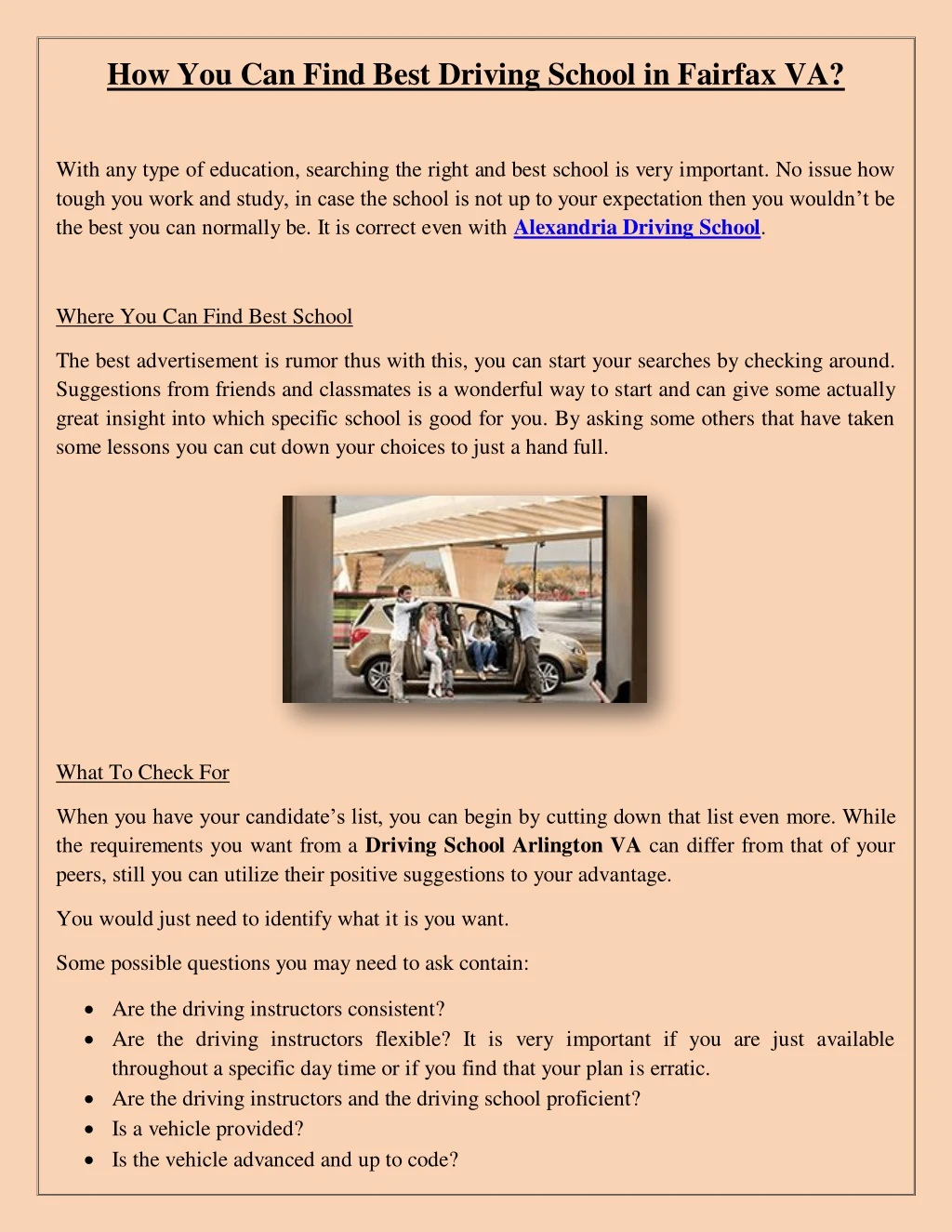 how you can find best driving school in fairfax va
