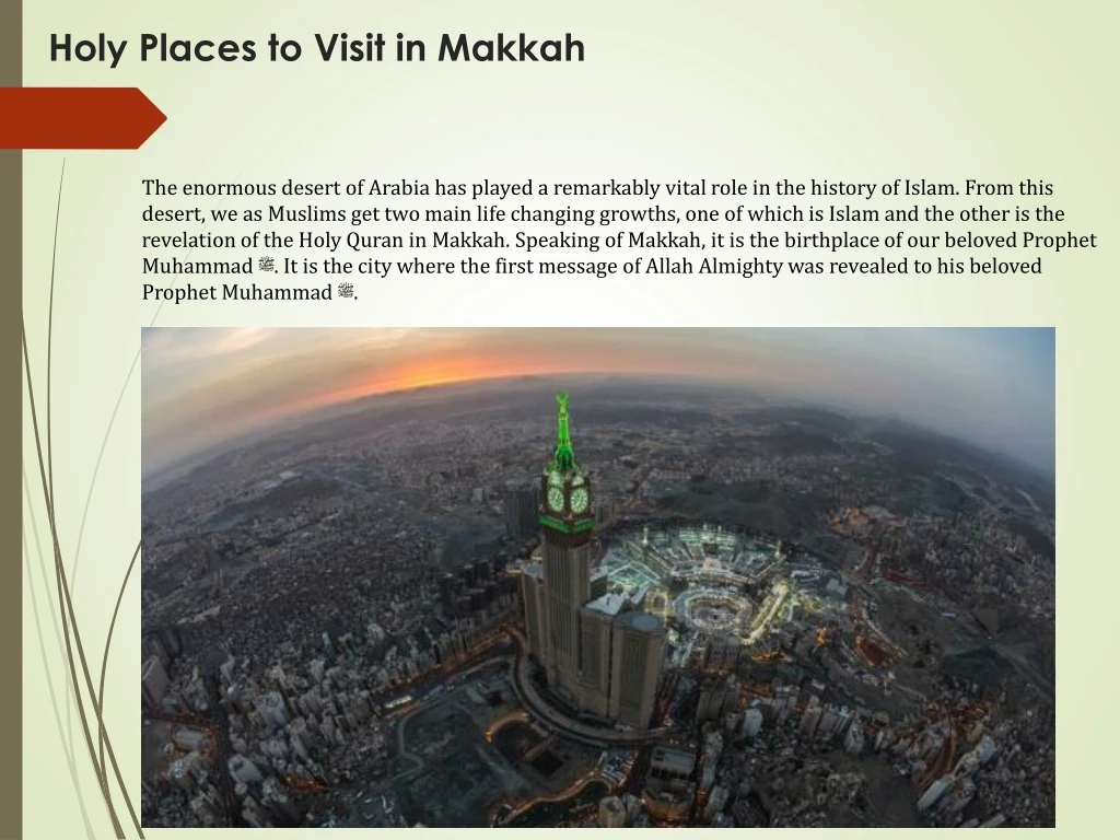 holy p laces to v isit in m akkah