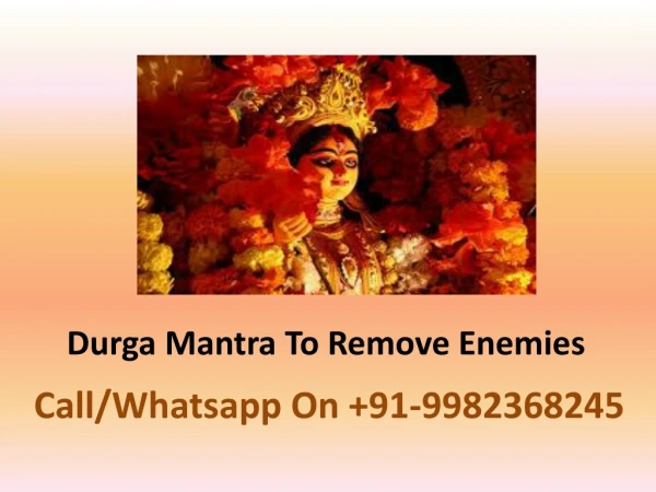 Durga Mantra To Remove Enemies