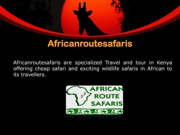 PPT - African Safari Tour Packages to Explore African in Your Own Way