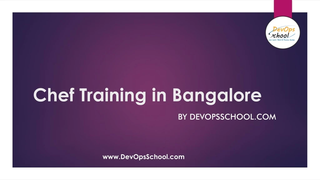 chef training in bangalore