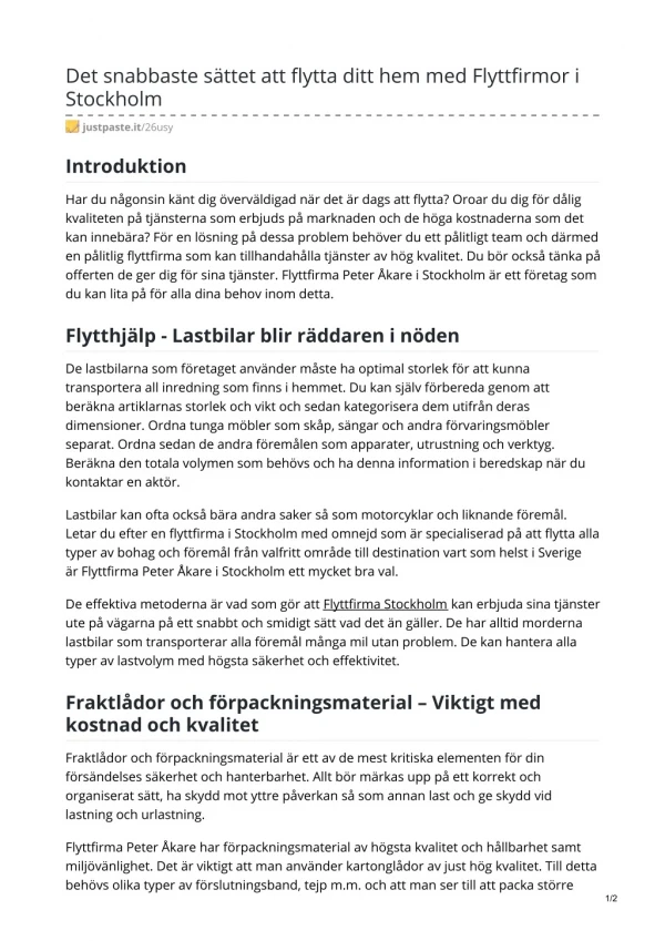det snabbaste s ttet att flytta ditt