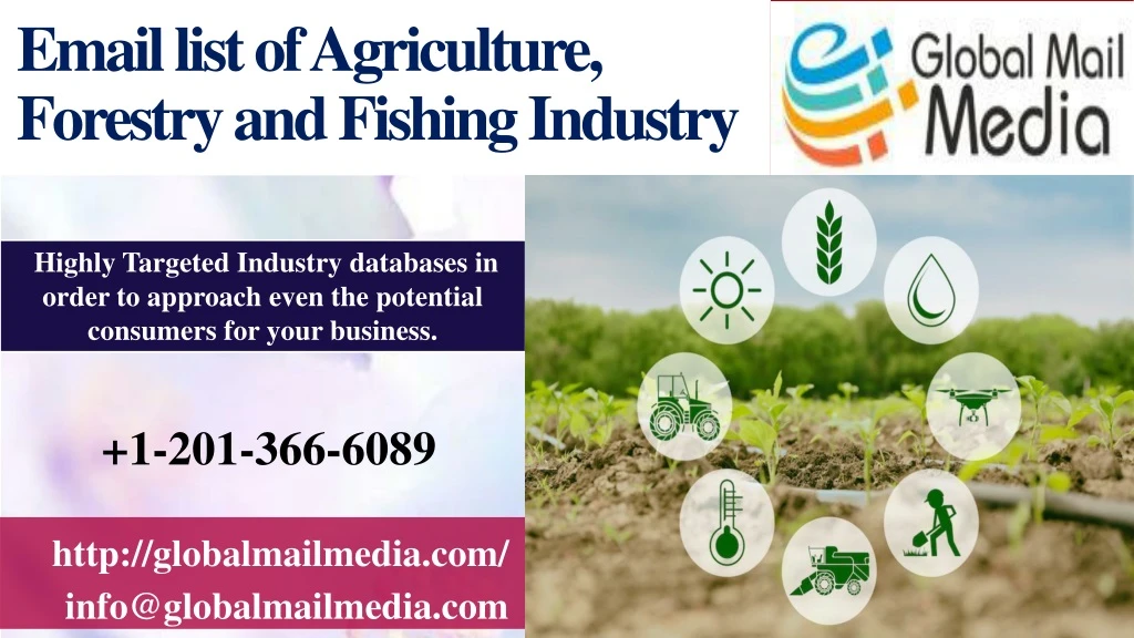 email list of agriculture forestry and fishing industry
