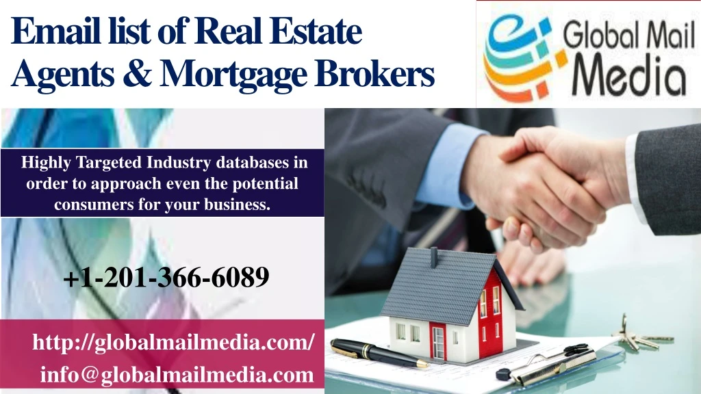 email list of real estate agents mortgage brokers