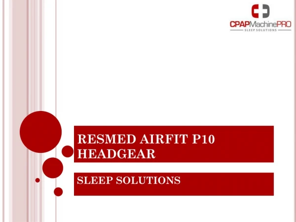Resmed Airfit P10 Mask With HeadGear For Sleep Apnea Treatment