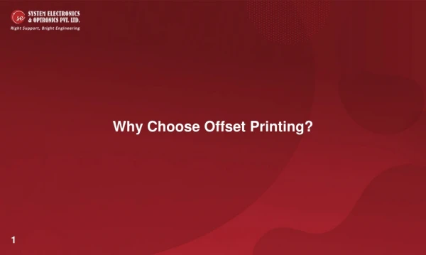 Why Choose Offset Printing?