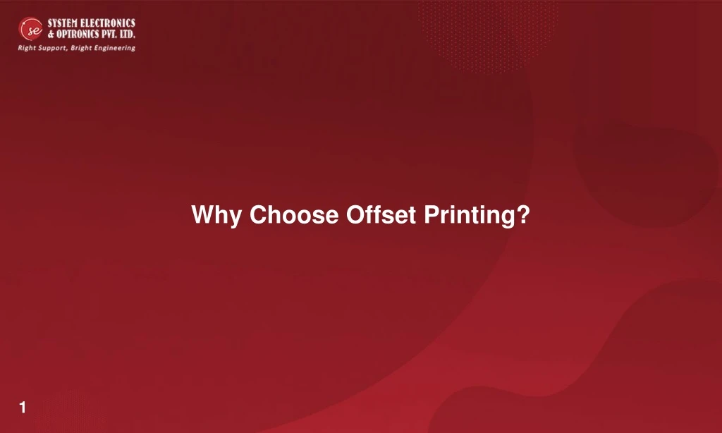 why choose offset printing