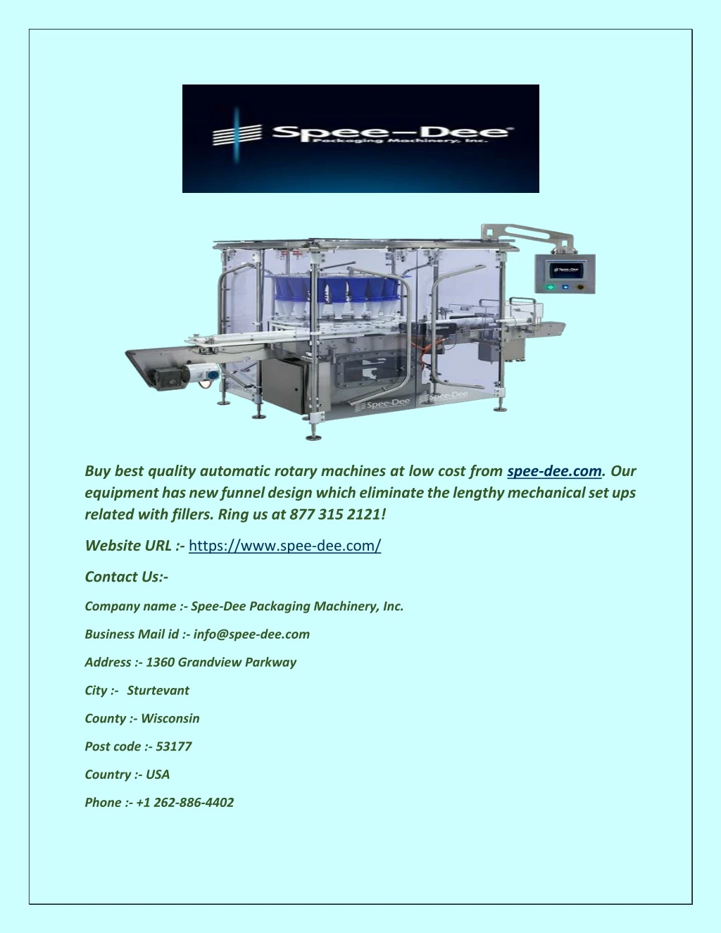 buy best quality automatic rotary machines
