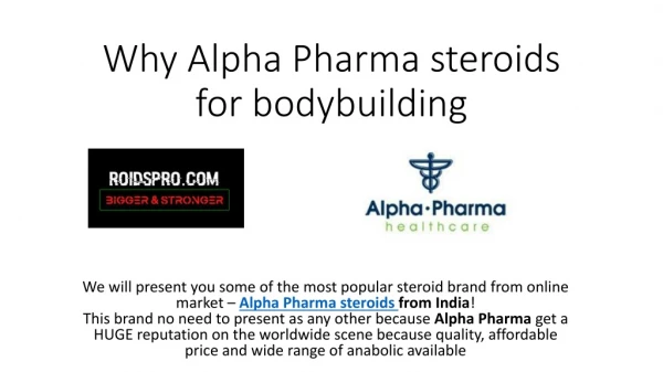Why Alpha Pharma steroids is the best choice in bodybuilding!