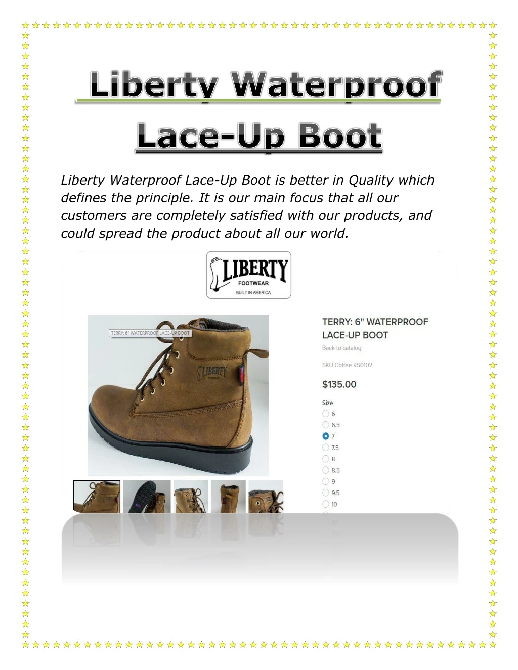 liberty waterproof lace up boot is better