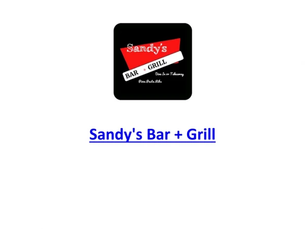 Sandy's Bar Grill-Pacific Pines - Order Food Online