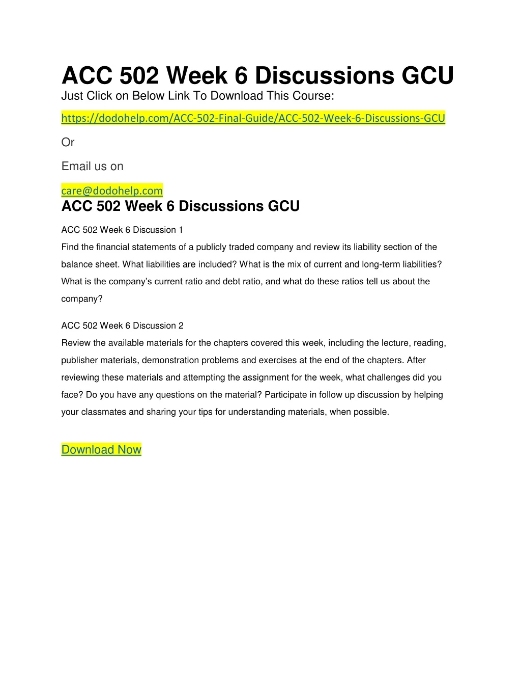 acc 502 week 6 discussions gcu just click