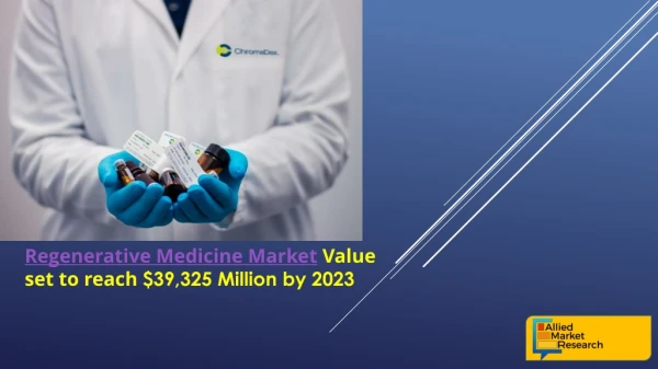 Regenerative Medicine Industry to cross $39.3 Billion by 2023