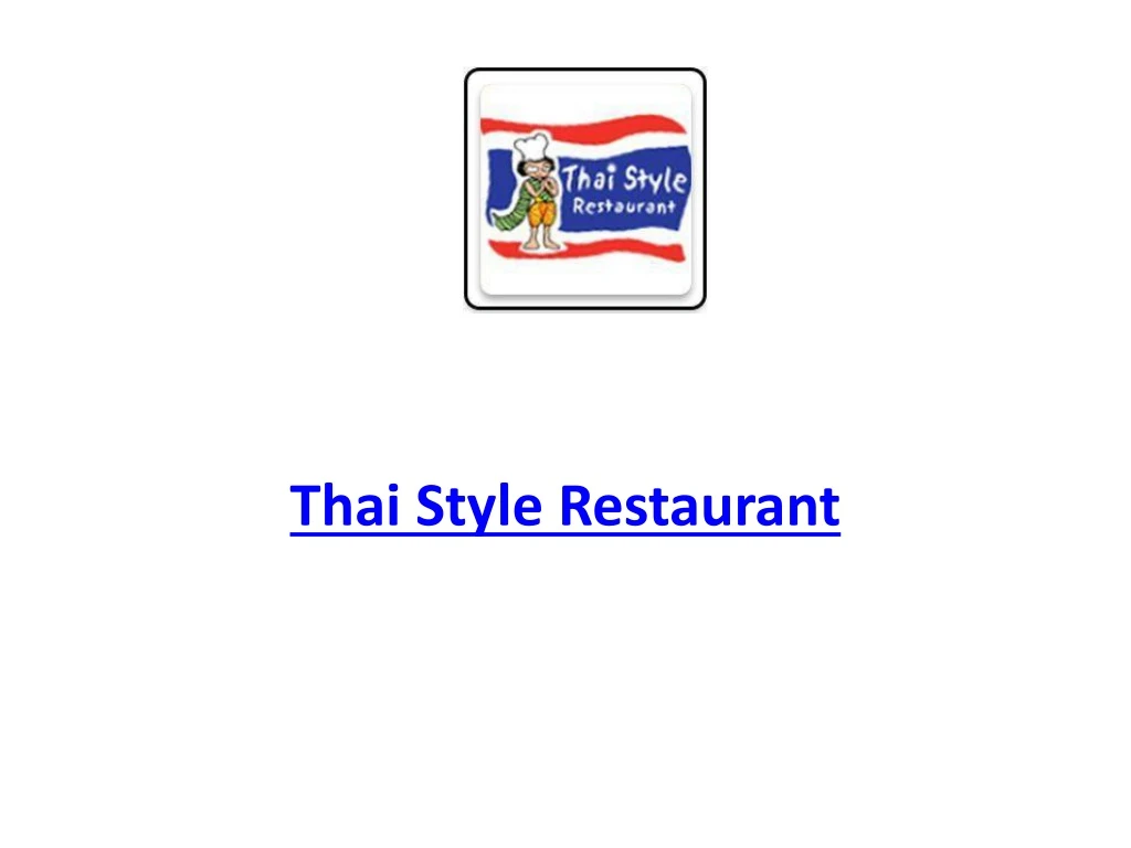 thai style restaurant