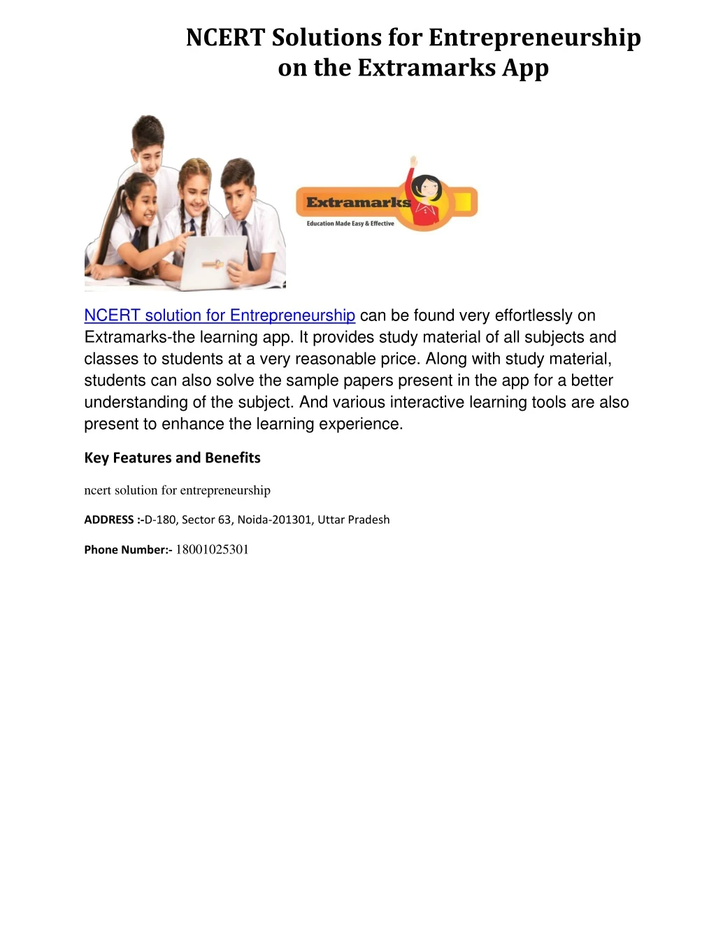 ncert solutions for entrepreneurship