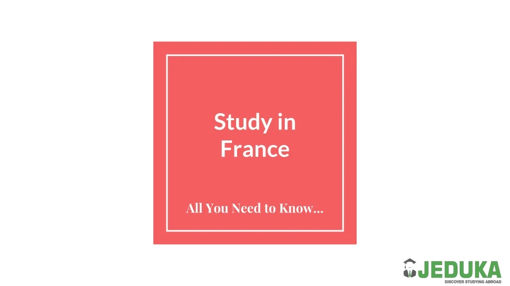 study in france
