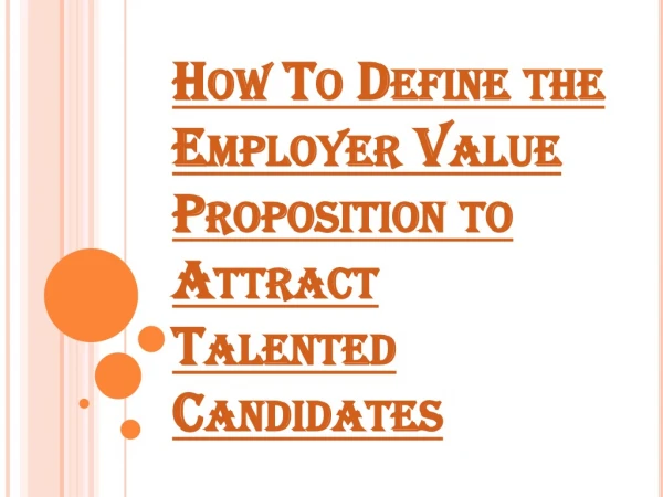 What is an Employer Value Proposition?