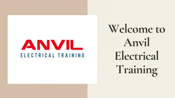 Electrical Training Newcastle and North East - Anvil Electrical Training