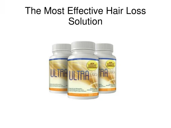 The Most Effective Hair Loss Solution
