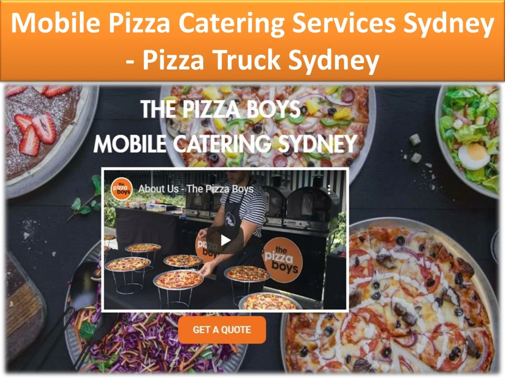 mobile pizza catering services sydney pizza truck sydney