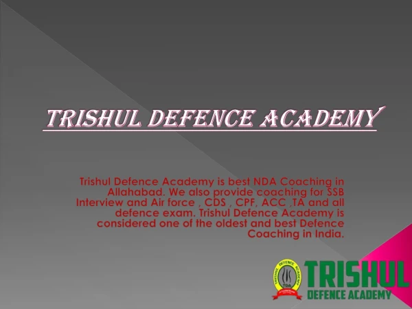 Best NDA Coaching Allahabad | SSB Coaching | Air Force