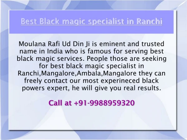 Black Magic Specialist in Pune 91-9988959320