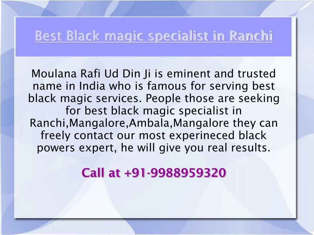 best black magic specialist in ranchi