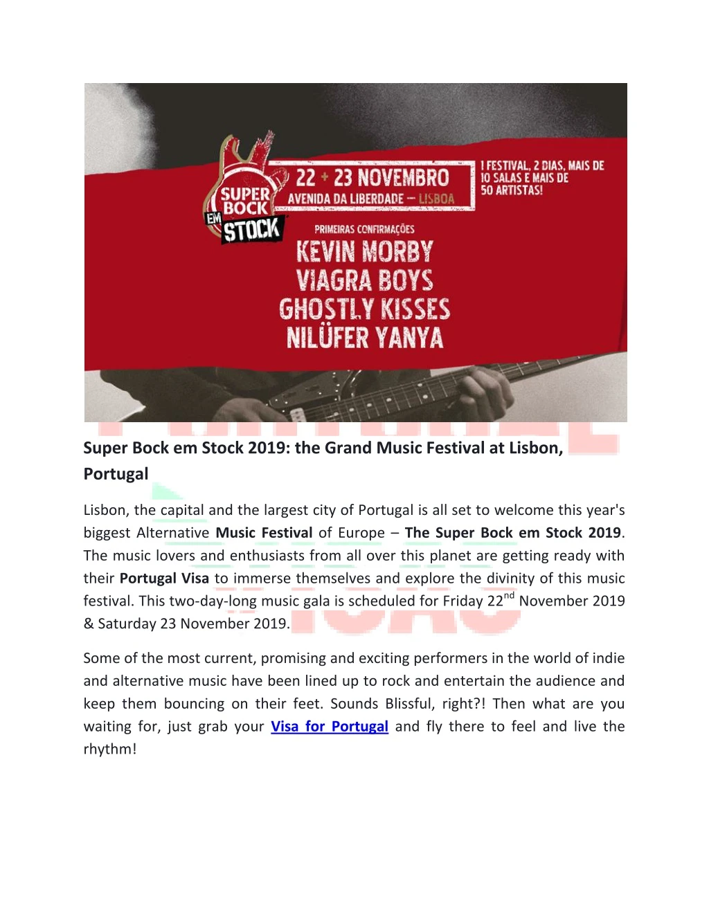 super bock em stock 2019 the grand music festival