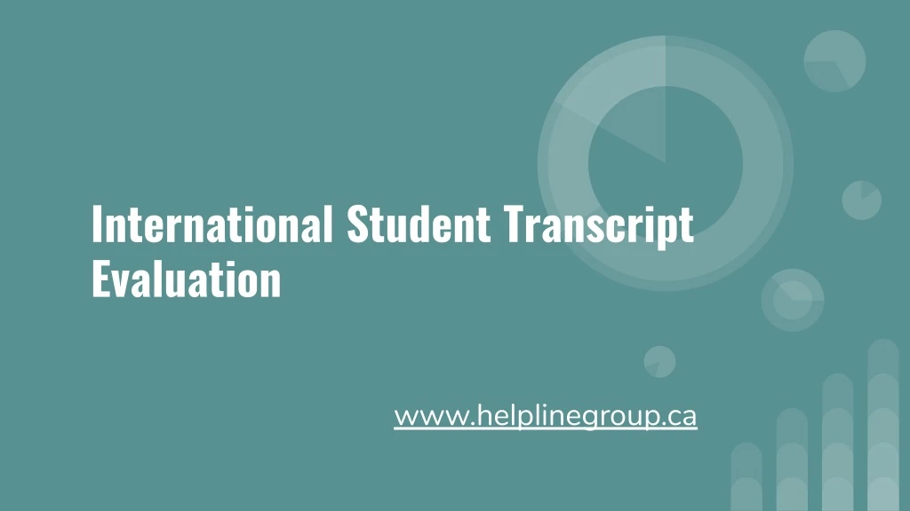 international student transcript evaluation