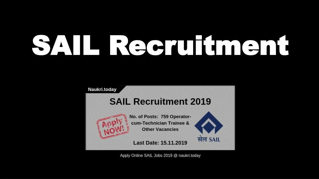 sail recruitment sail recruitment