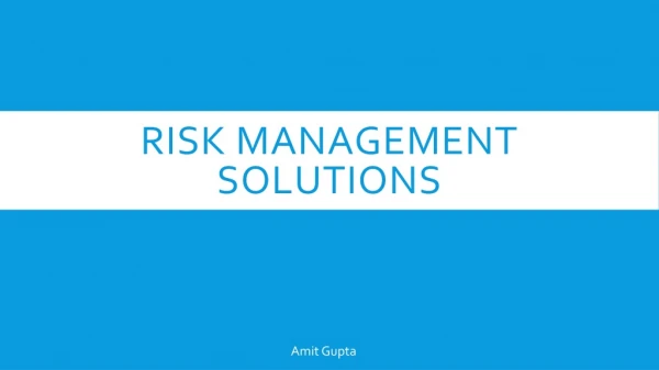 Risk Management