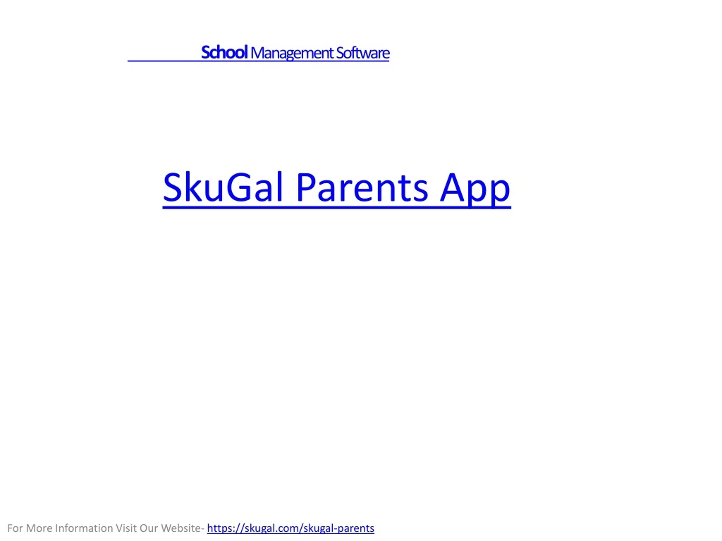 skugal parents app