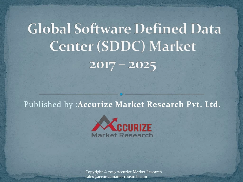 global software defined data center sddc market 2017 2025
