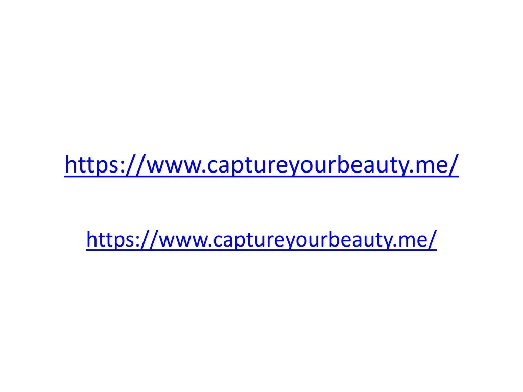 https www captureyourbeauty me