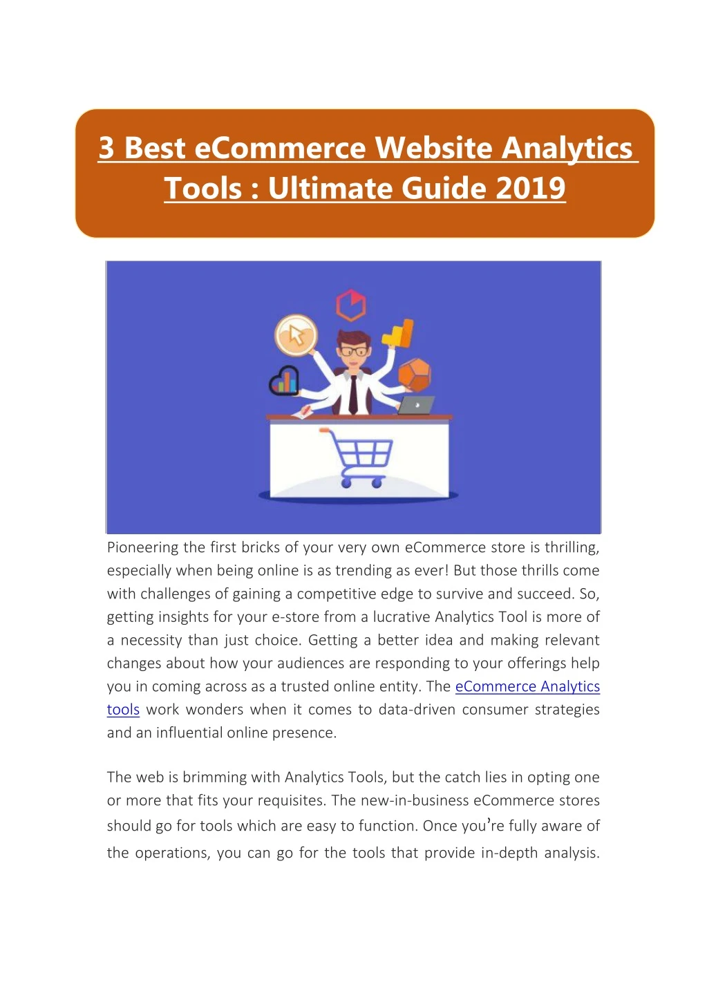 3 best ecommerce website analytics tools ultimate