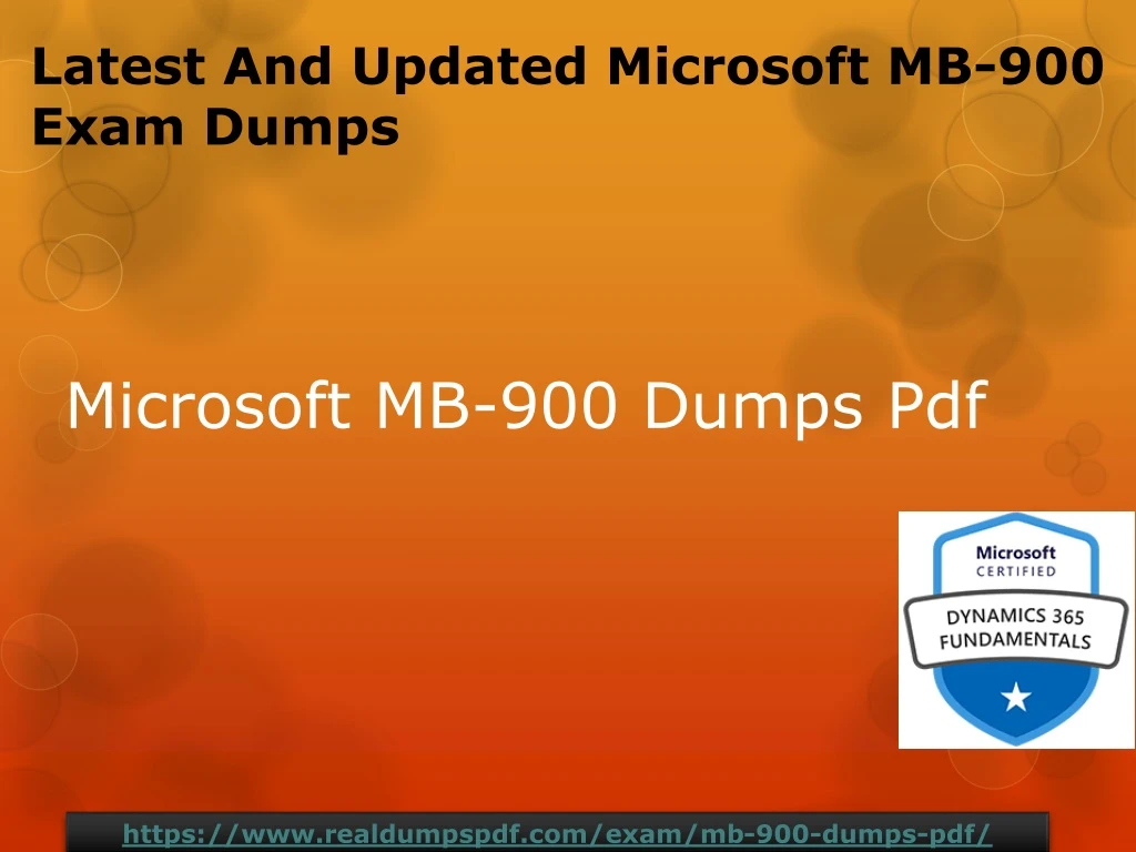 microsoft mb 900 dumps pdf